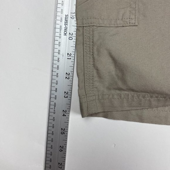 NEW Carhartt B147 TAN Original Fit Canvas Work Shorts Mens 46 x 10 Cotton - Picture 10 of 11